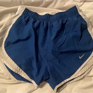 Nike Women's Athletic Shorts in Blue and White